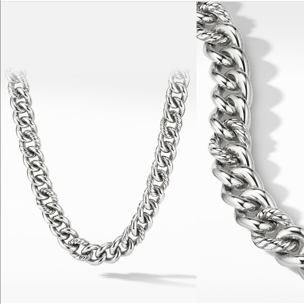 David Yurman Curb Chain Necklace